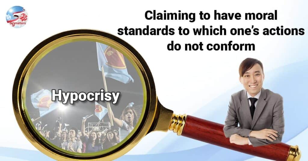 Calvin Cheng exposes the hypocrisy of the opposition supporters