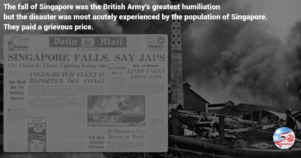 Japanese, Singapore, troops, force, British, attack, day, February, surrender