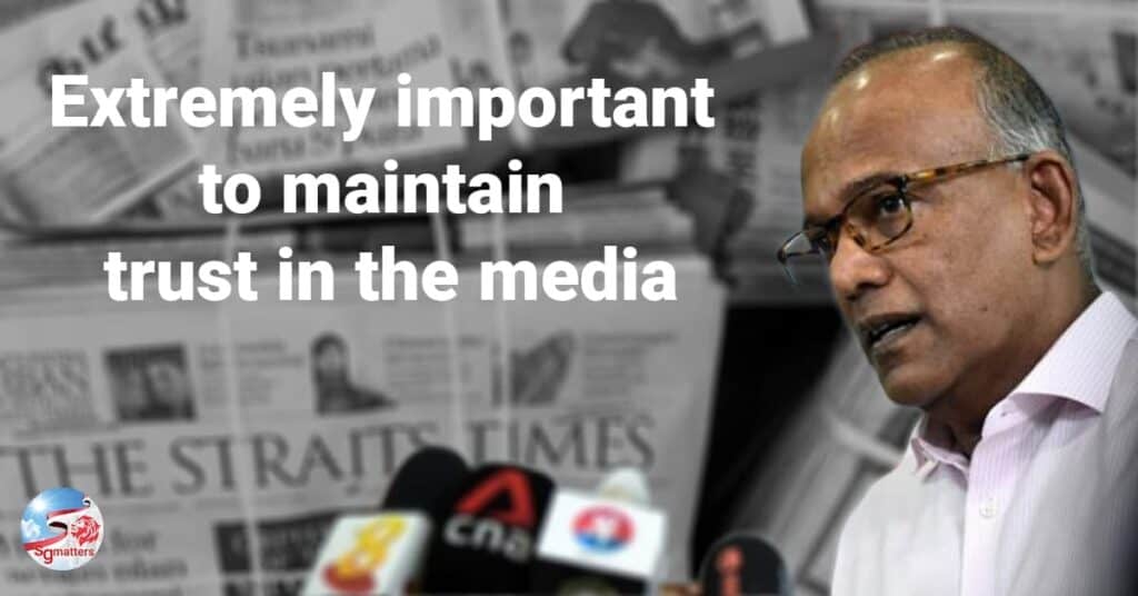 Important to maintain trust in the media - Shanmugan