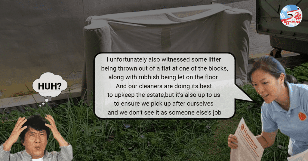 He Ting Ru: Residents should clean up after themselves