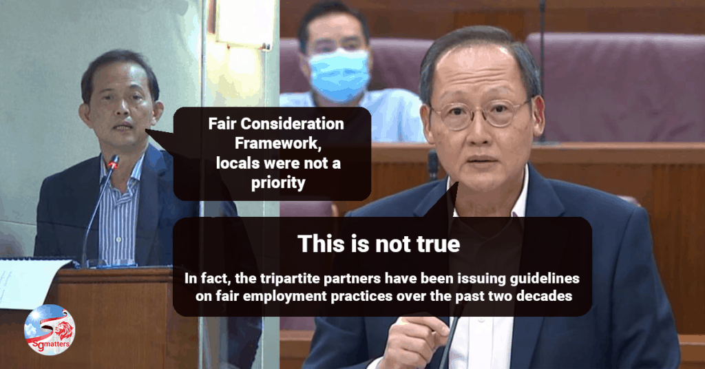 Is it true that before the Fair Consideration Framework was implemented, locals were not a priority?