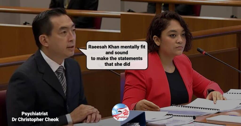 Raeesah Khan mentally fit and sound to make the statements that she did: psychiatrist Christopher Cheok