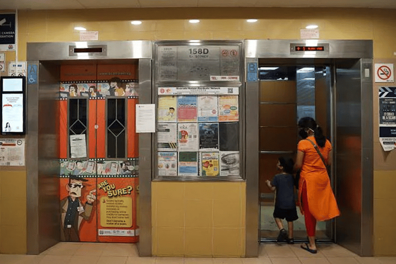 elevator, block, council, 158D